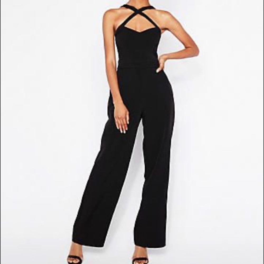 Express Criss Cross Strap Jumpsuit Size 2